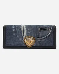 Dolce & Gabbana Borsa Devotion In Denim Patchwork - Donna Borse A Spalla E Tracolla Denim Denim Denim