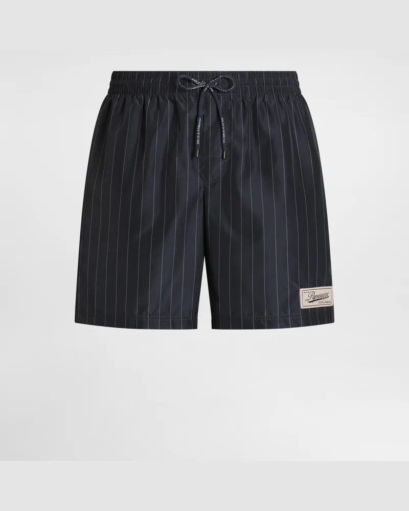 Dolce & Gabbana Stripe-print Medium Boxer Shorts - Uomo Beachwear Multicolore Multicolore