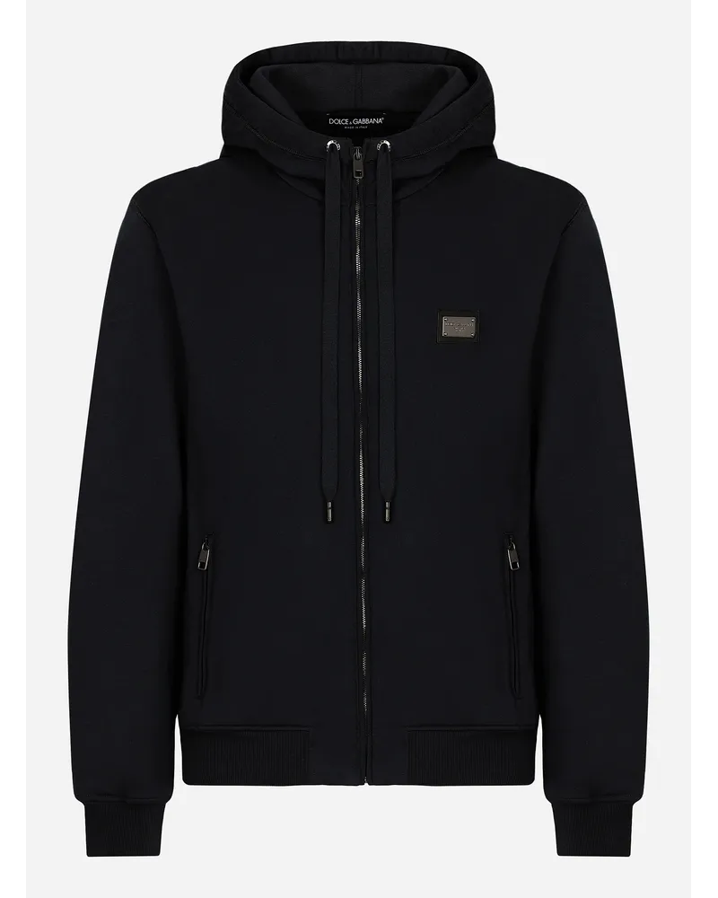 Dolce & Gabbana Sweatshirt Aus Baumwolljersey - Uomo Felpe Blu Blu