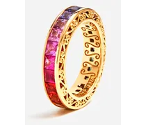 Multicolor Sapphire Wedding Ring - Donna Anelli Oro Oro