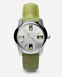 Dolce & Gabbana Watch With Alligator Strap - Donna Orologi E Cinturini Verde Oliva Verde