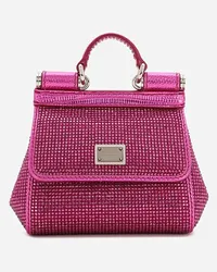 Dolce & Gabbana Borsa A Mano Sicily Mini - Donna Borse Mini Micro E Pochette Fucsia Viscosa Bouganville