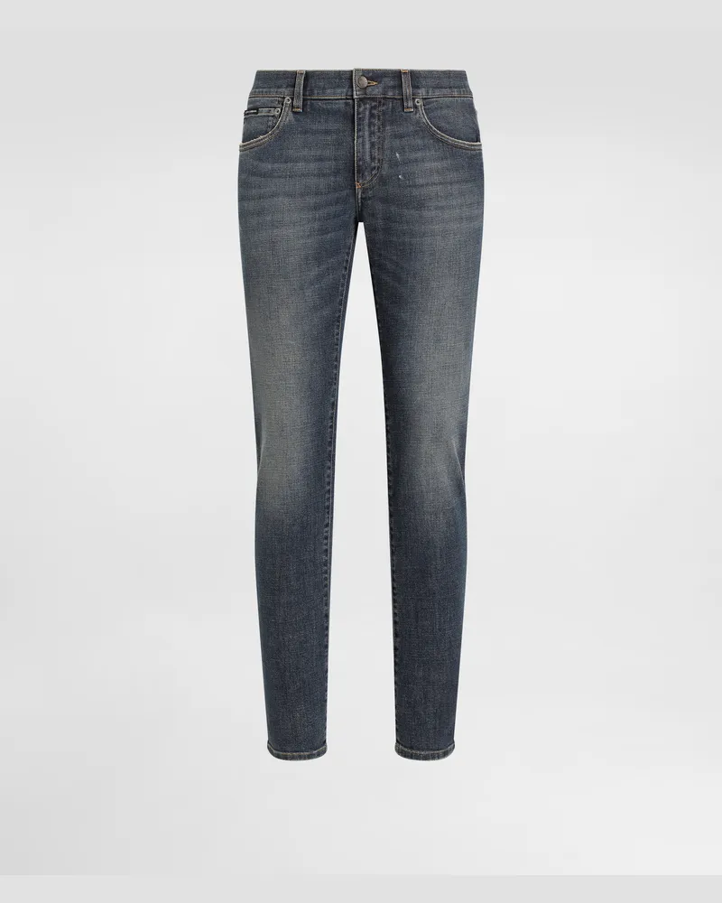 Dolce & Gabbana Pantalone - Uomo Denim Multicolore Cotone Variante