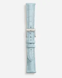 Dolce & Gabbana Alligator Strap With Buckle And Hook In Steel - Donna Orologi E Cinturini Azzurro Azzurro