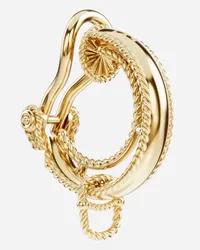 Dolce & Gabbana Orecchino Clip Rainbow Alphabet In Oro Giallo 18kt - Donna Charms Oro Oro