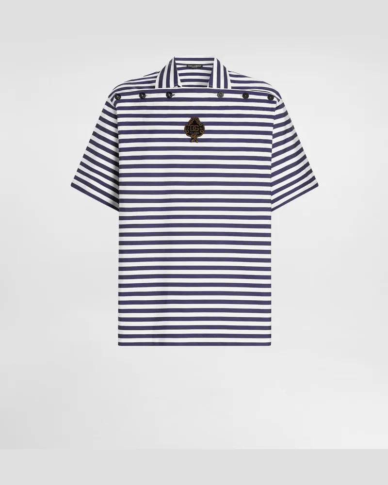 Dolce & Gabbana Polo In Cotone A Righe - Uomo Collection Multicolore Multicolore