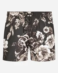 Dolce & Gabbana Boxer Da Mare Corto Stampa Fiori - Uomo Beachwear Stampa Stampa