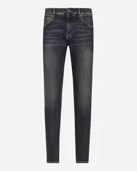 Dolce & Gabbana Jeans Slim In Denim Stretch - Uomo Denim Multicolore Variante