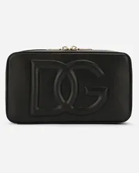 Dolce & Gabbana Camera Bag Logo Piccola In Pelle Di Vitello - Donna Borse A Spalla E Tracolla Nero Pelle Nero