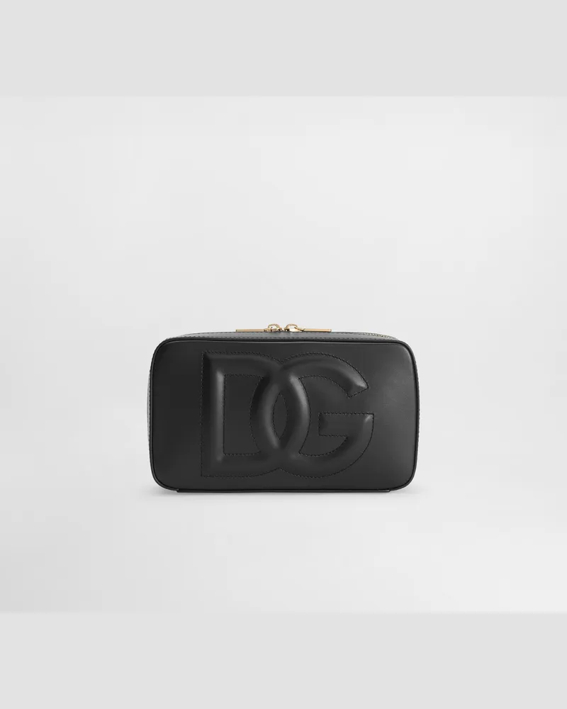 Dolce & Gabbana Camera Bag Logo Piccola In Pelle Di Vitello - Donna Borse A Spalla E Tracolla Nero Pelle Nero