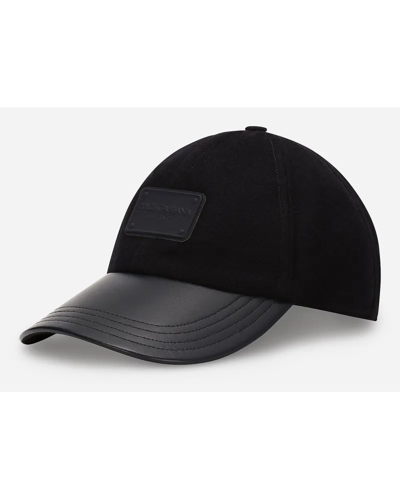 Dolce & Gabbana Cappello Baseball Con Placca Logata - Uomo Cappelli E Guanti Blu Blu