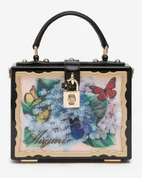 Dolce & Gabbana Postcard Dolce Box Bag In Lacquered Wood - Donna Borse A Mano Multicolore Multicolor