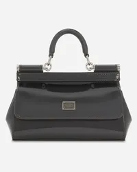 Dolce & Gabbana Borsa A Mano Sicily Piccola - Donna Borse A Mano Grigio Pelle Grigio