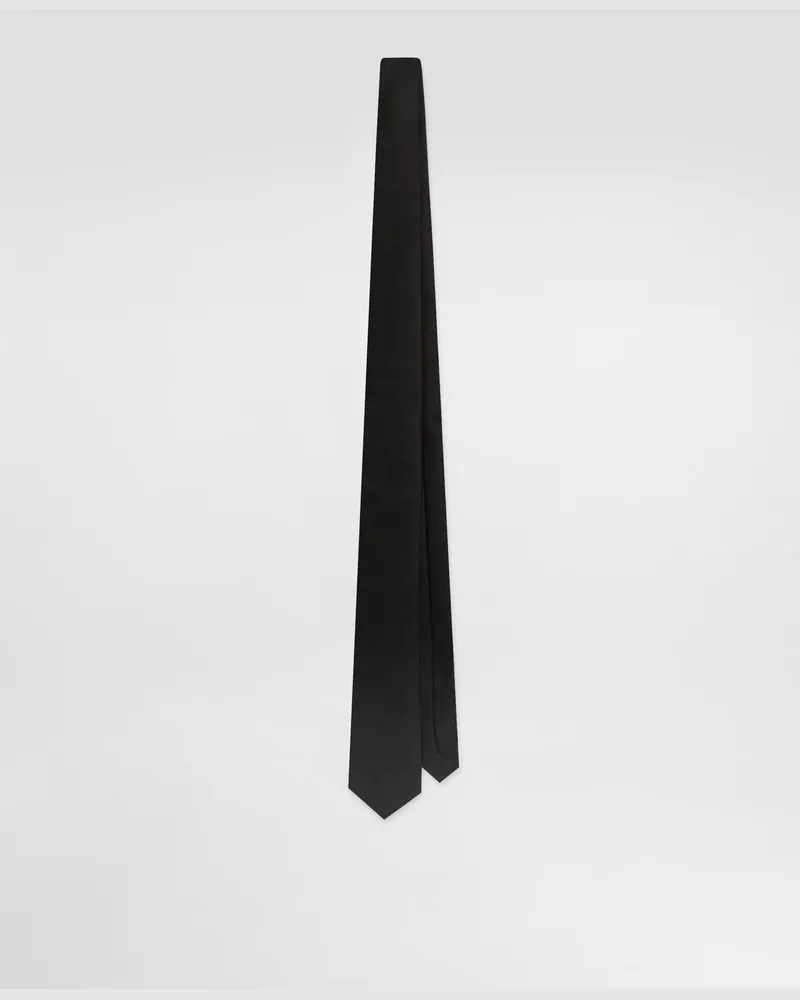 Dolce & Gabbana Satin Tie - Uomo Cravatte E Pochette Nero Nero