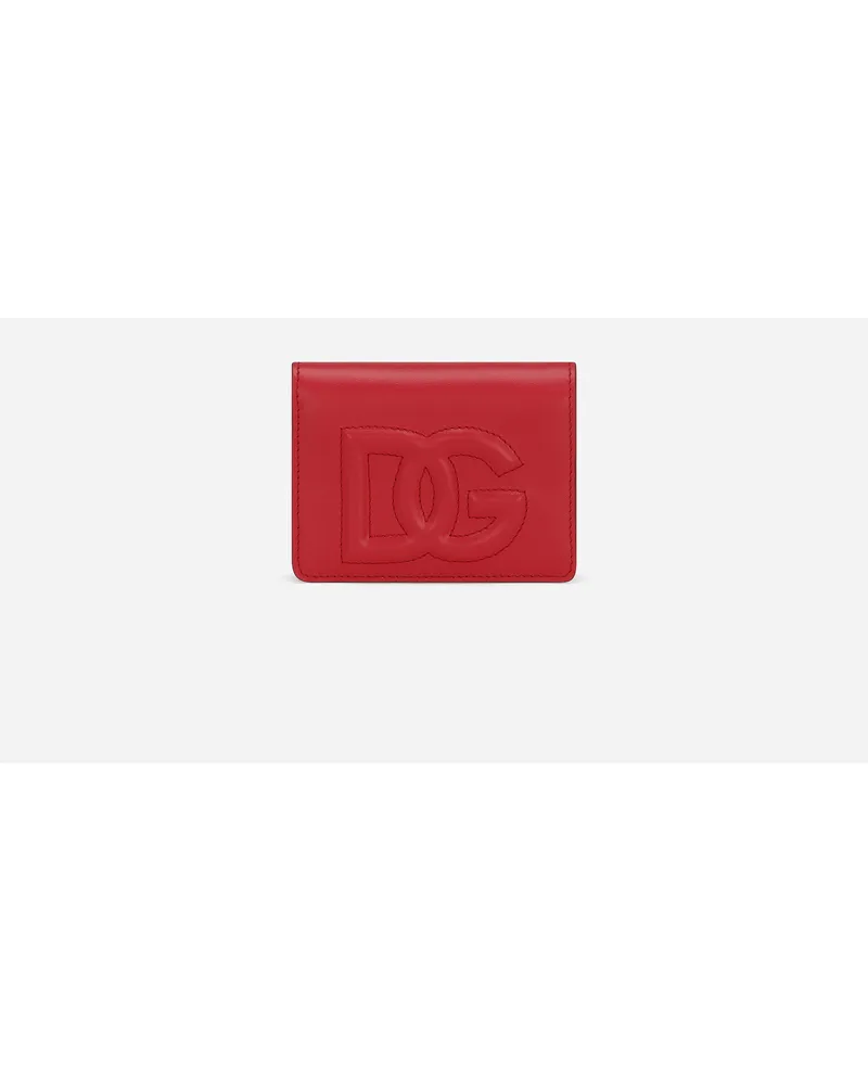 Dolce & Gabbana Portafoglio Dg Logo Continental - Donna Portafogli E Piccola Pelletteria Rosso Pelle Rosso