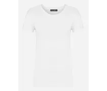 T-shirt Manica Corta In Jersey - Donna T-shirts E Felpe Bianco