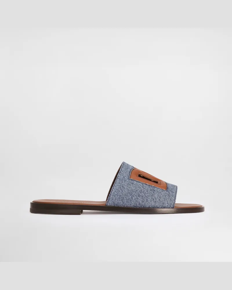 Dolce & Gabbana Sandalo Dg Light In Denim - Uomo Sandali E Slide Multicolore Multicolore