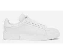 Dolce & Gabbana Sneaker Portofino In Pelle Di Vitello - Donna Sneaker Bianco Pelle Bianco