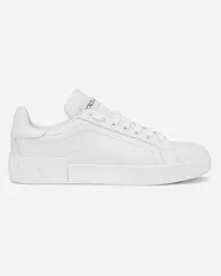 Dolce & Gabbana Sneaker Portofino In Pelle Di Vitello - Donna Sneaker Bianco Pelle Bianco