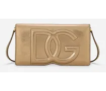 Phone Bag Dg Logo - Donna Borse Mini Micro E Pochette Oro Pelle