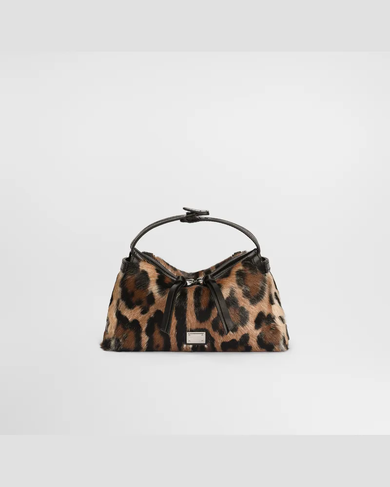 Dolce & Gabbana Borsa A Mano Vittoria Stampa Leopardo - Donna Borse A Spalla E Tracolla Stampa Animalier Leo