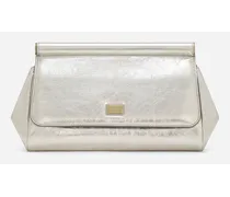 Dolce & Gabbana Sicily Handbag - Donna Borse A Mano Argento Pelle Argento