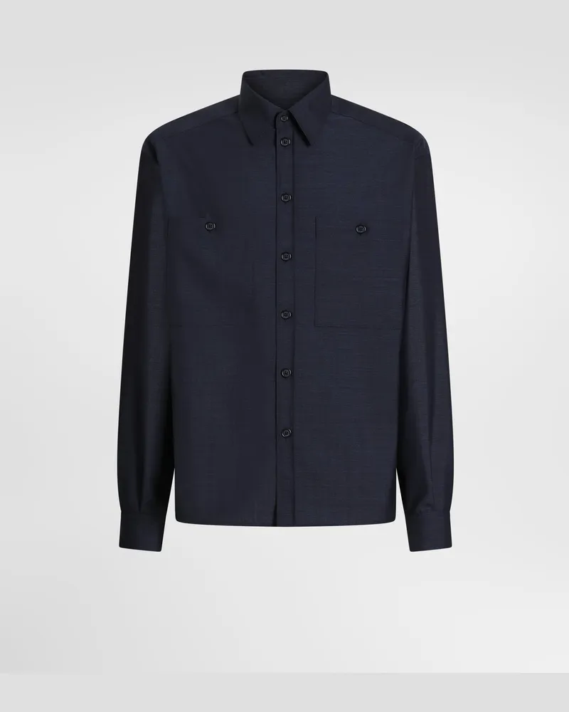 Dolce & Gabbana Camicia In Lana - Uomo Camicie 