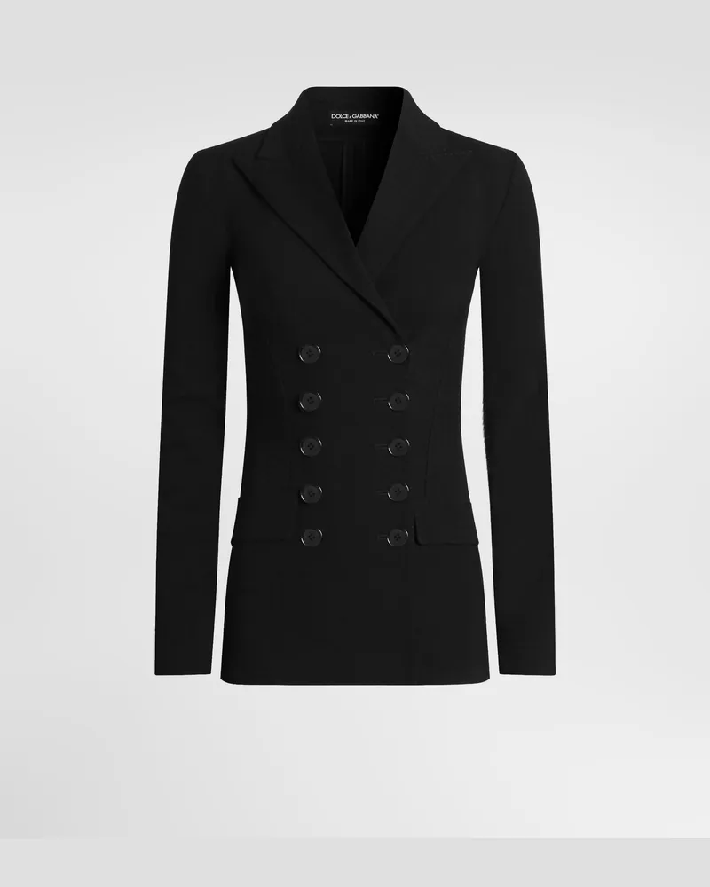 Dolce & Gabbana Giacca Doppiopetto In Lana - Donna Giacche E Blazer Nero Nero
