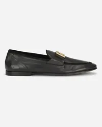 Dolce & Gabbana Calfskin Slippers - Uomo Driver E Mocassini Nero Pelle Nero