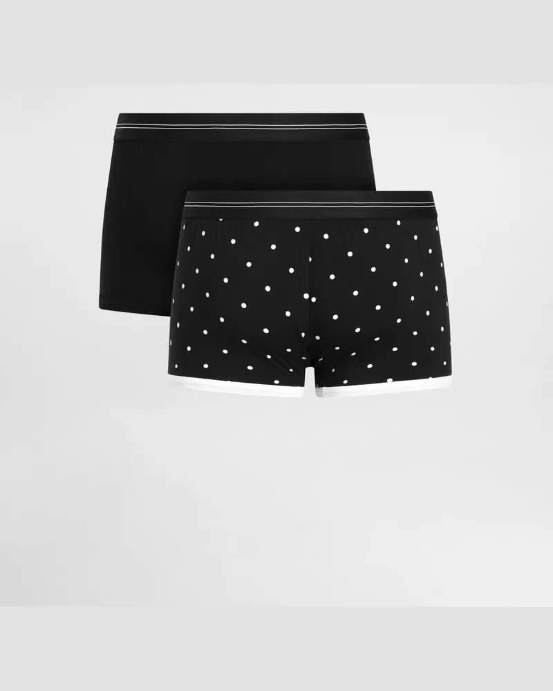 Dolce & Gabbana Bi-pack Boxer In Jersey Di Cotone - Uomo Intimo E Loungewear Multicolore Multicolore
