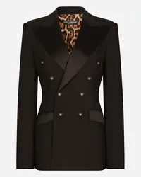 Dolce & Gabbana Giacca - Donna Giacche E Blazer Nero Tessuto Nero