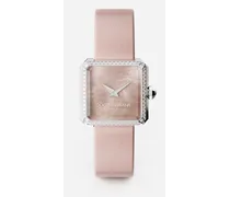 Sofia Steel Watch With Colorless Diamonds - Donna Orologi E Cinturini Rosa Antico