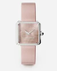 Dolce & Gabbana Sofia Steel Watch With Colorless Diamonds - Donna Orologi E Cinturini Rosa Antico Rosa