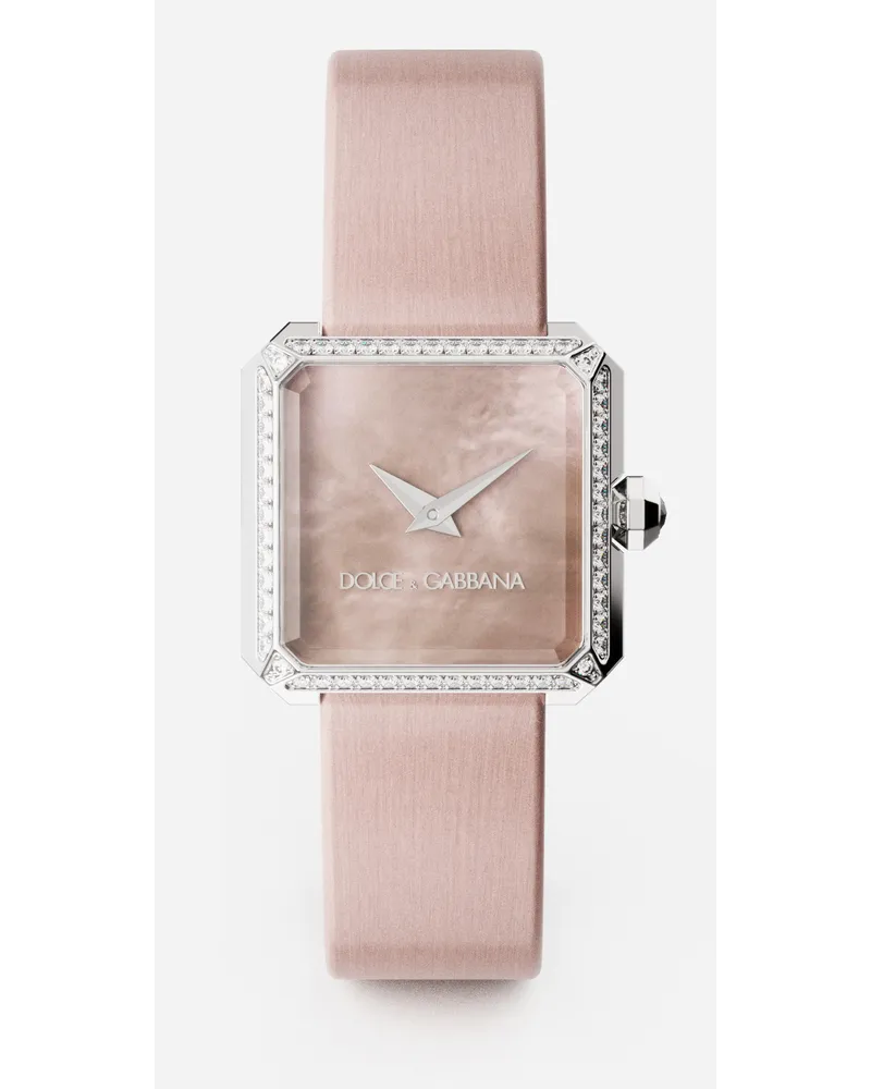 Dolce & Gabbana Sofia Steel Watch With Colorless Diamonds - Donna Orologi Rosa Antico Rosa