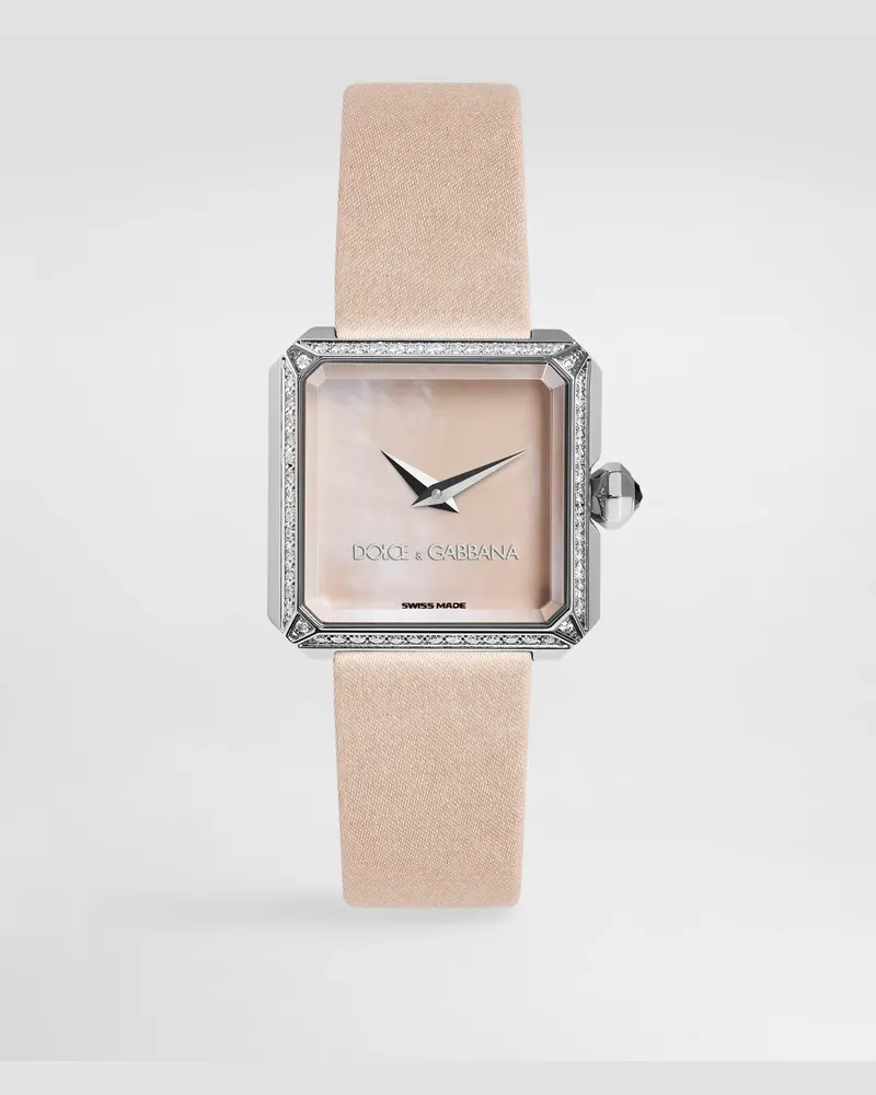 Dolce & Gabbana Sofia Steel Watch With Colorless Diamonds - Donna Orologi Rosa Antico Rosa