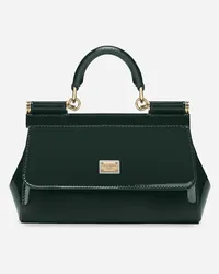 Dolce & Gabbana Borsa A Mano Sicily Piccola - Donna Borse A Mano Verde Pelle Verde