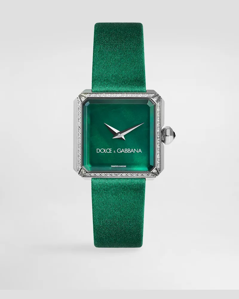 Dolce & Gabbana Sofia Steel Watch With Diamonds - Donna Orologi Verde Verde