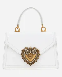 Dolce & Gabbana Borsa Devotion Piccola In Vitello Liscio - Donna Borse A Spalla E Tracolla Bianco Pelle Bianco