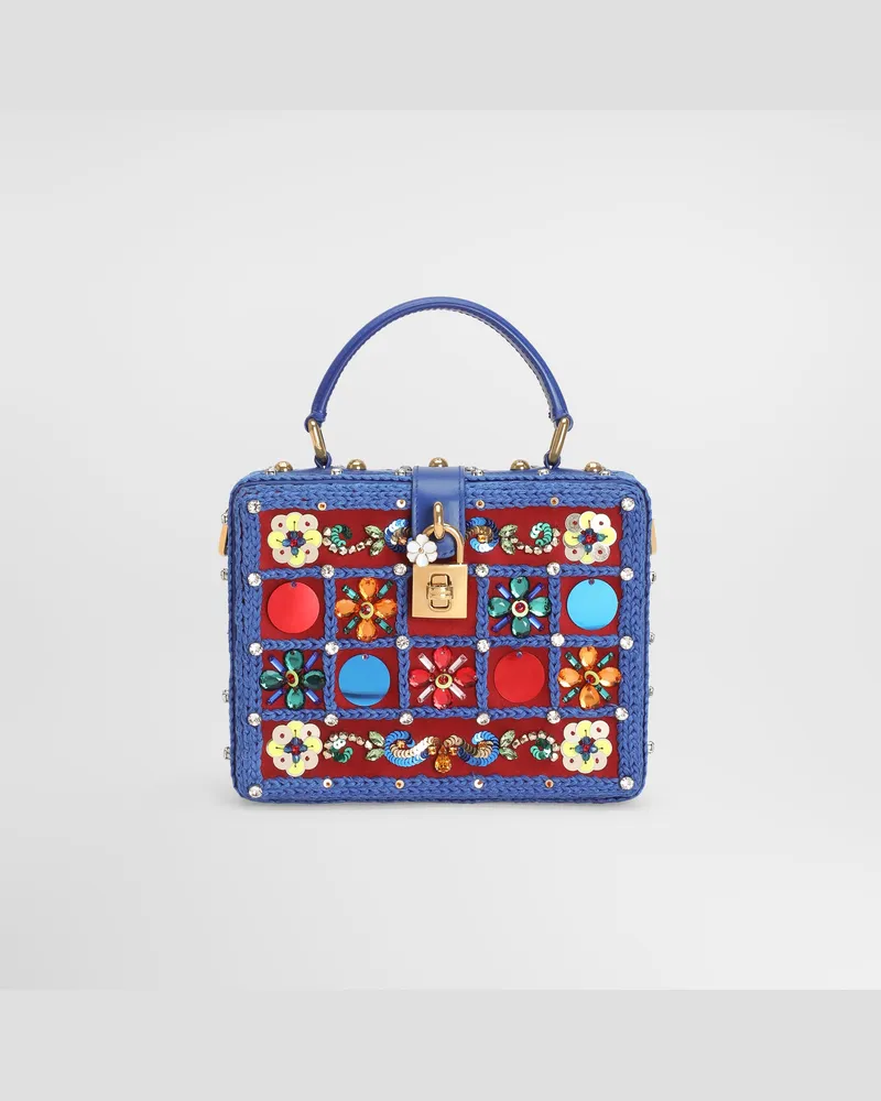 Dolce & Gabbana Borsa A Mano Dolce Box Con Ricamo - Donna Borse A Mano Multicolore Multicolore