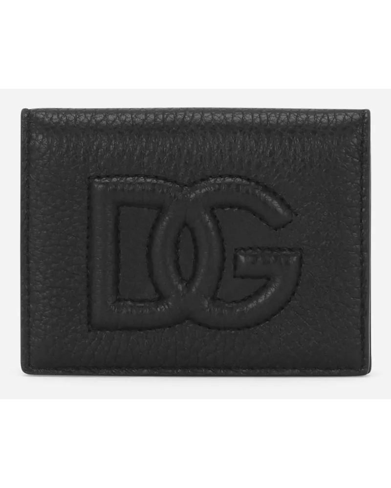 Dolce & Gabbana Portacarte Dg Logo - Uomo Portafogli E Piccola Pelletteria Nero Nero