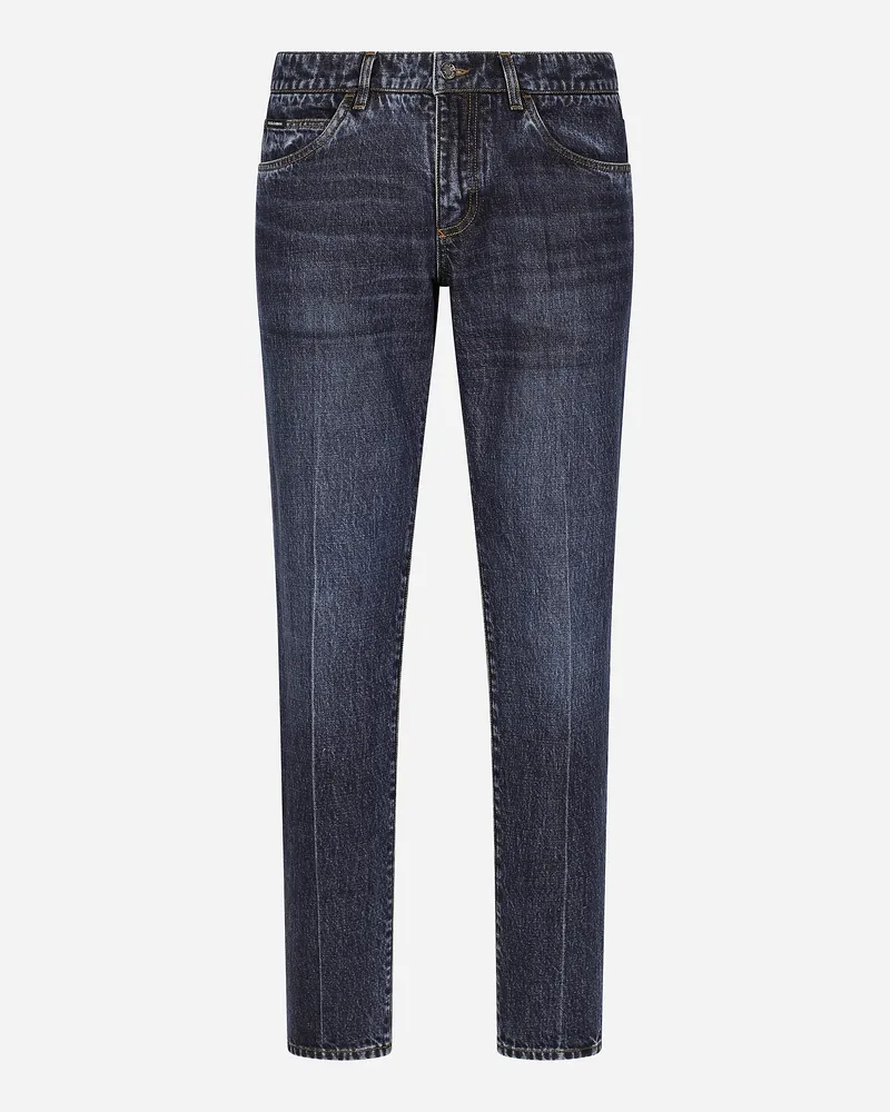 Dolce & Gabbana Jeans Regular In Denim - Uomo Denim Multicolore Variante