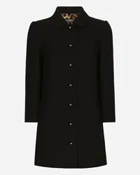 Dolce & Gabbana Cappotto Corto In Tela Di Lana - Donna Cappotti E Giubbotti Nero Nero