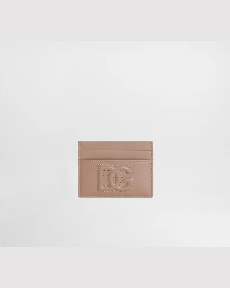 Dolce & Gabbana Portacarte Dg Logo - Donna Portafogli E Piccola Pelletteria Cipria Pelle Cipria
