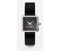 Sofia Steel Watch With Colorless Diamonds - Donna Orologi E Cinturini Nero