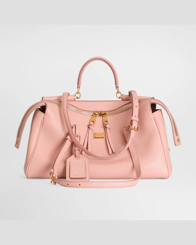 Dolce & Gabbana Borsa A Mano Vittoria Media In Pelle Di Vitello - Donna Collection Rosa Rosa