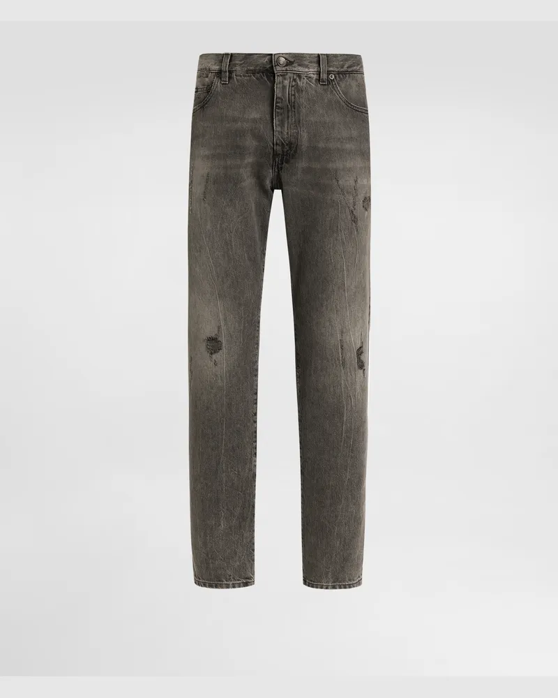 Dolce & Gabbana Pantaloni In Denim - Uomo Denim Multicolore Variante