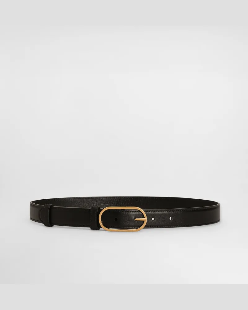 Dolce & Gabbana Cintura In Pelle Di Vitello - Donna Cinture Nero Nero