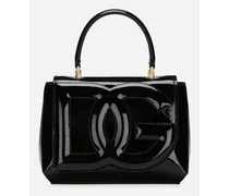 Top Handle Dg Logo Bag - Donna Borse A Mano Nero Pelle