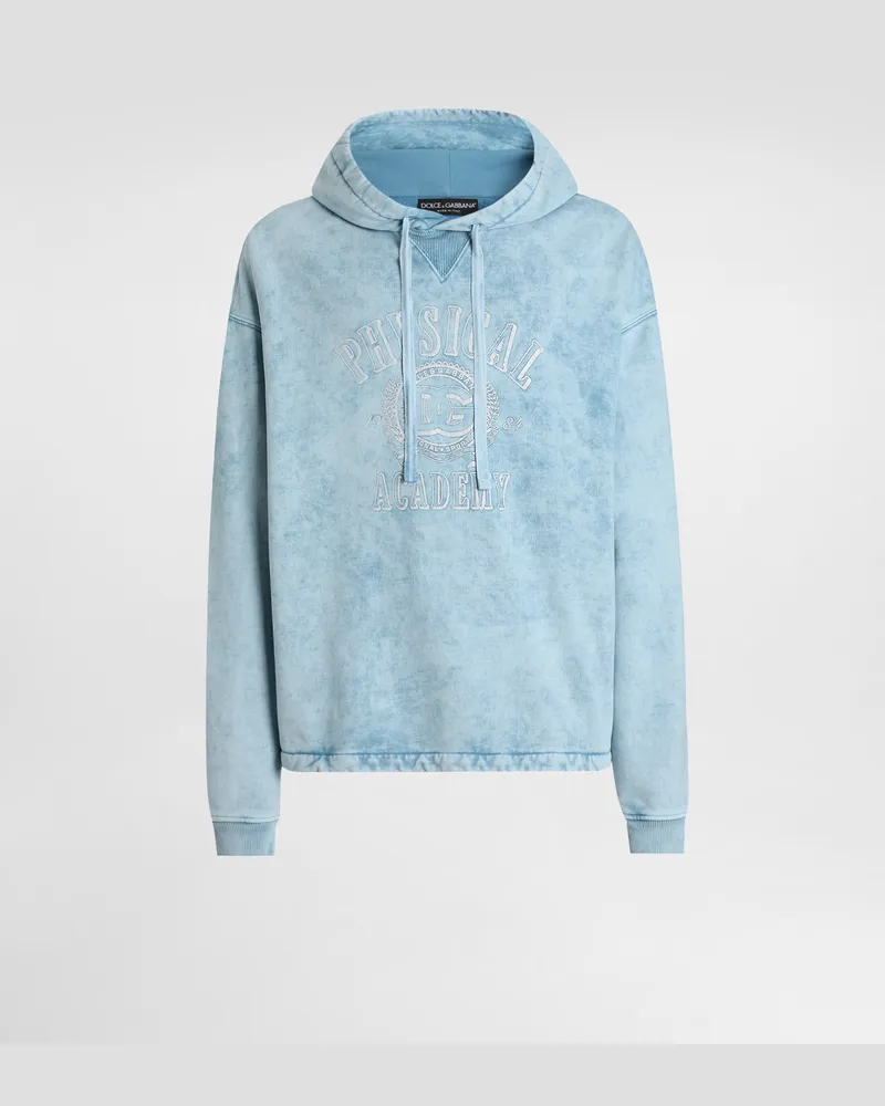 Dolce & Gabbana Felpa In Cotone Con Trattamento Anticato - Uomo Felpe Multicolore Variante