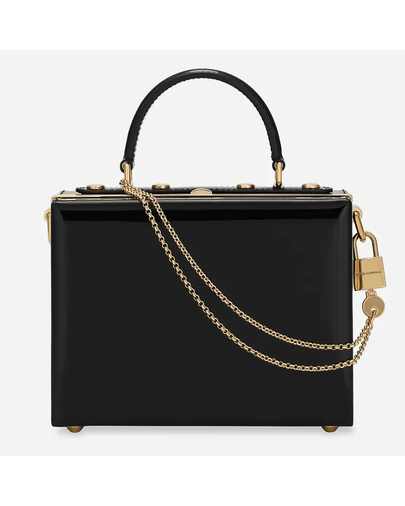 Dolce & Gabbana Borsa A Mano Dolce Box - Donna Borse A Mano Nero Pelle Nero